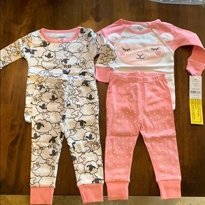 2 pair of PJs NWT 9mo
